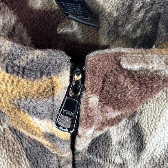 Vintage Camo fleece jacket mens M full zip Winchester camouflage y2k - Picture 6 of 7